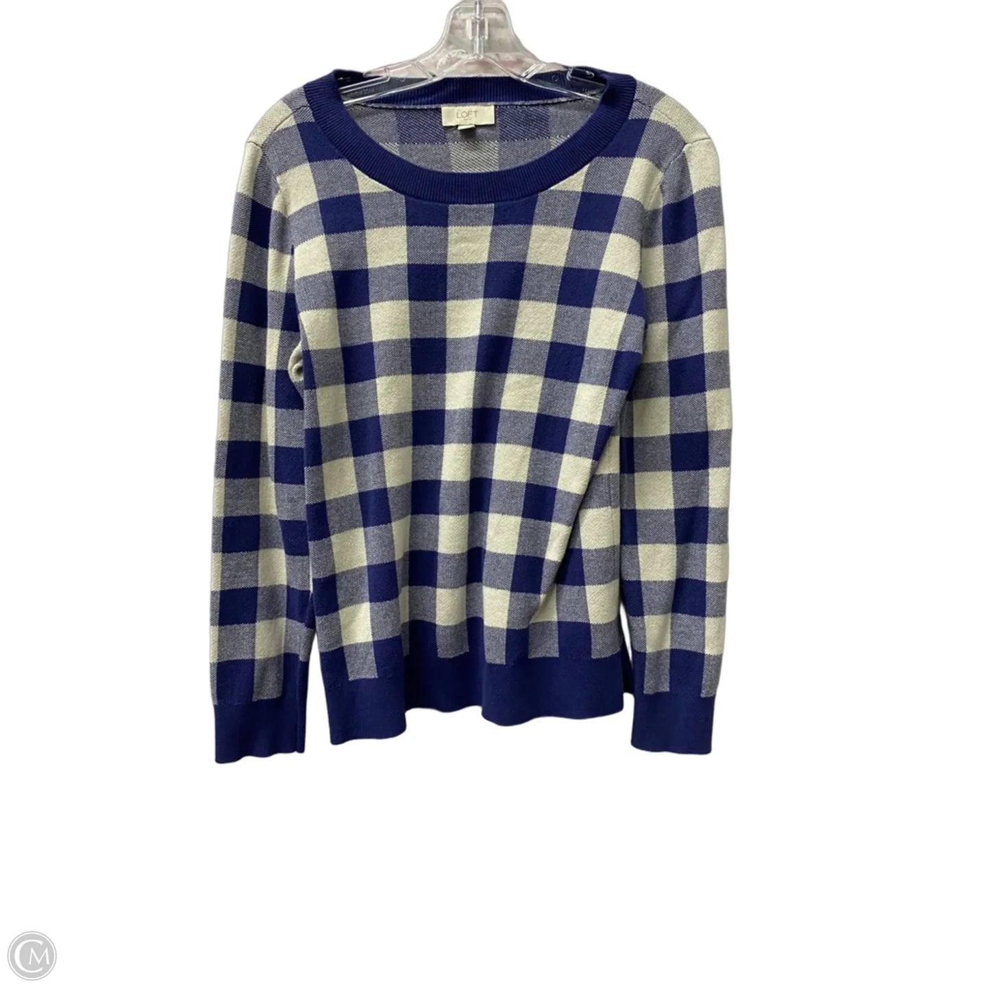 Sweater By Loft In Blue, Size: L
