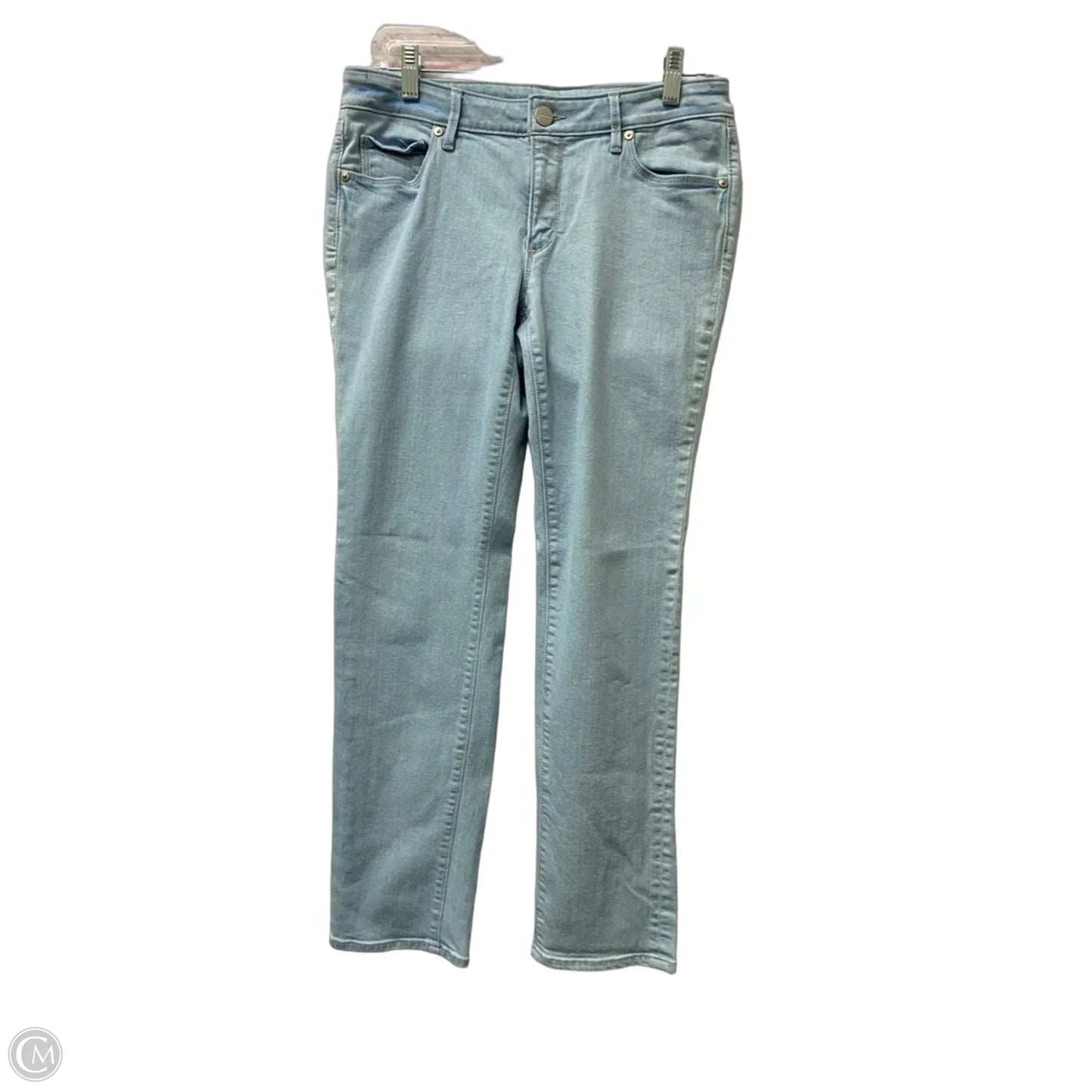 Jeans Straight By Loft In Blue Denim, Size: 6p