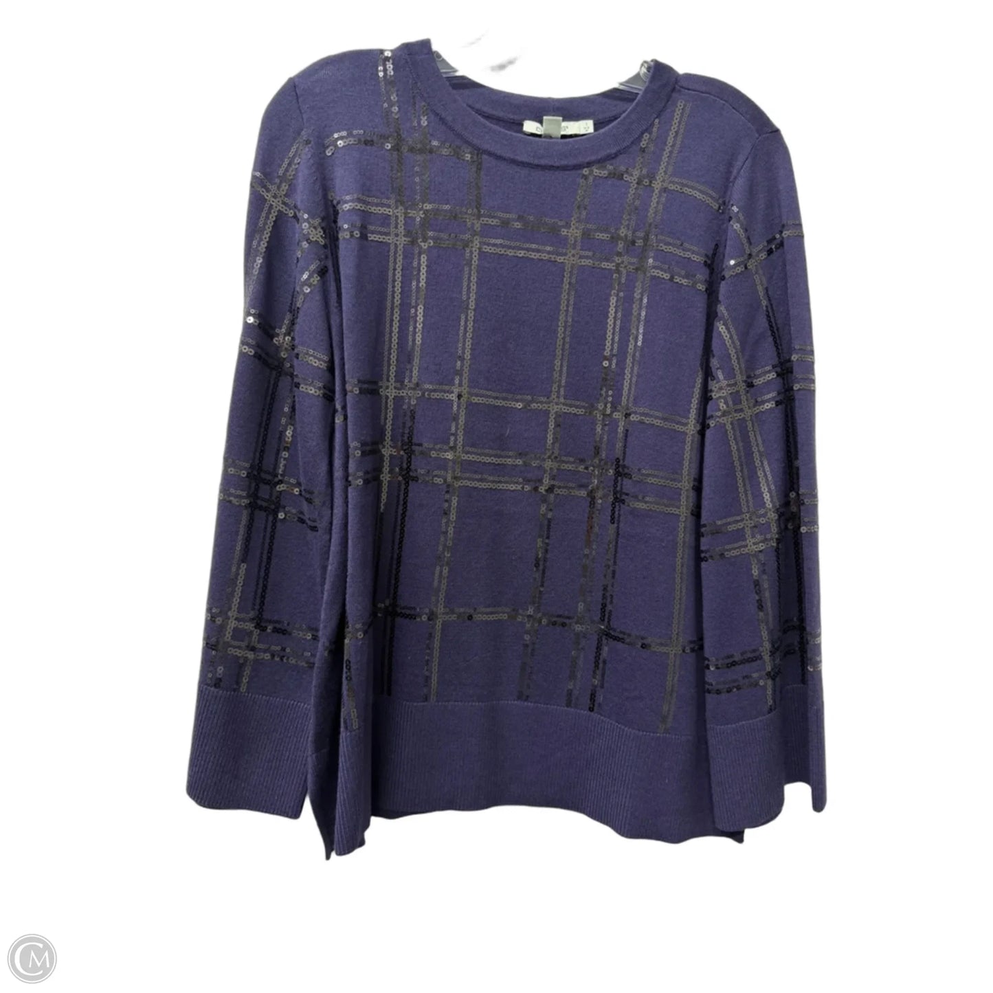 Sweater By Chicos In Purple, Size: M