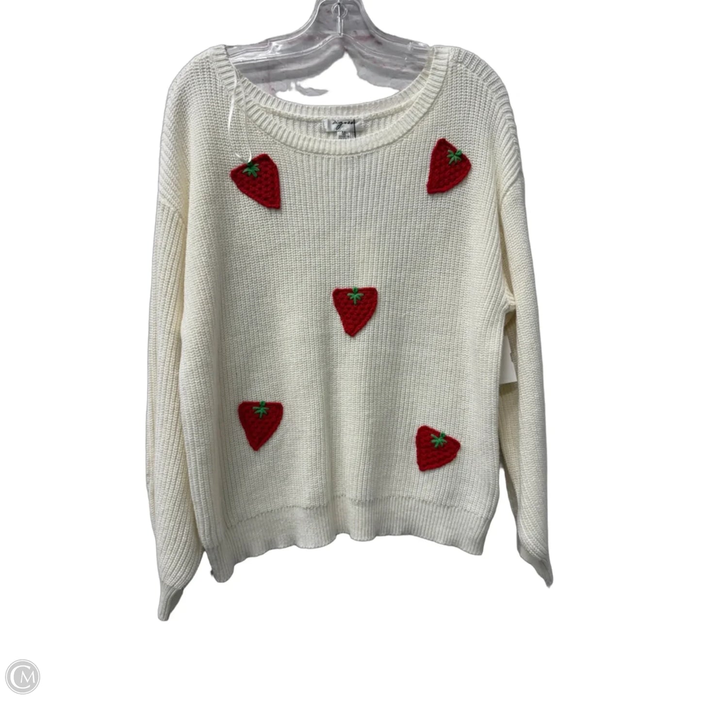 Sweater By Vigoss In Ivory, Size: M