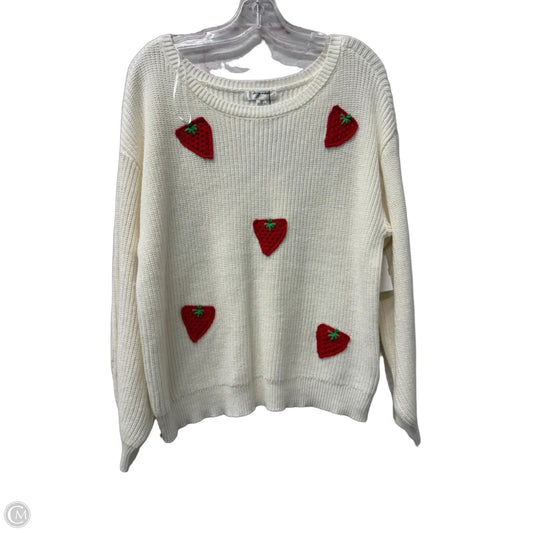 Sweater By Vigoss In Ivory, Size: M