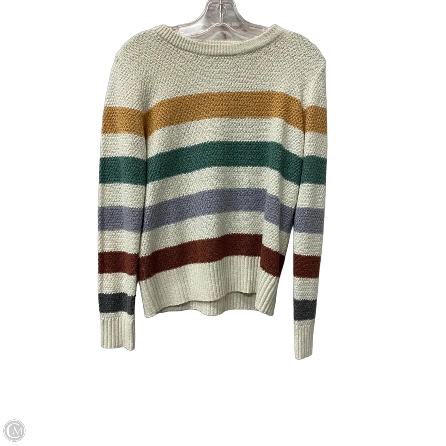 Sweater By Staccato In Cream & Orange, Size: S