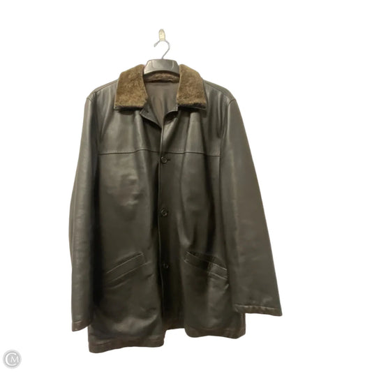Jacket Leather By emenegildo Zein’s In Black, Size: S