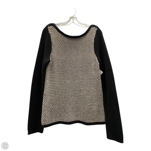 Sweater By Lauren By Ralph Lauren In Black, Size: L