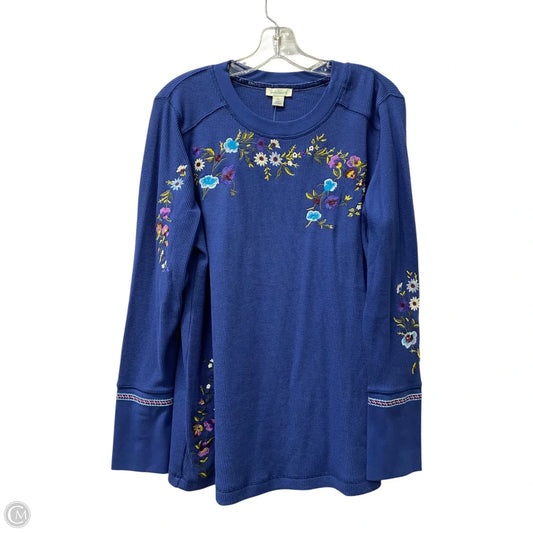 Top Long Sleeve By Sundance In Blue, Size: Xl