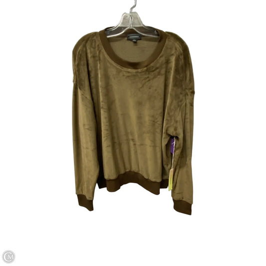 Top Long Sleeve By Summersalt In Brown, Size: Xl