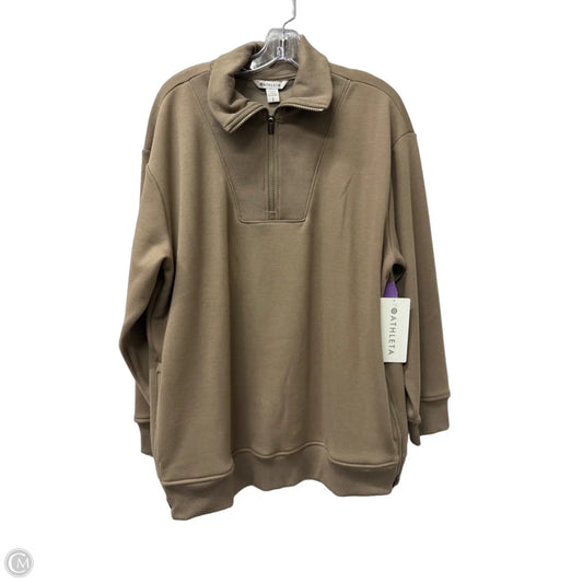 Athletic Sweatshirt Collar By Athleta In Tan, Size: L