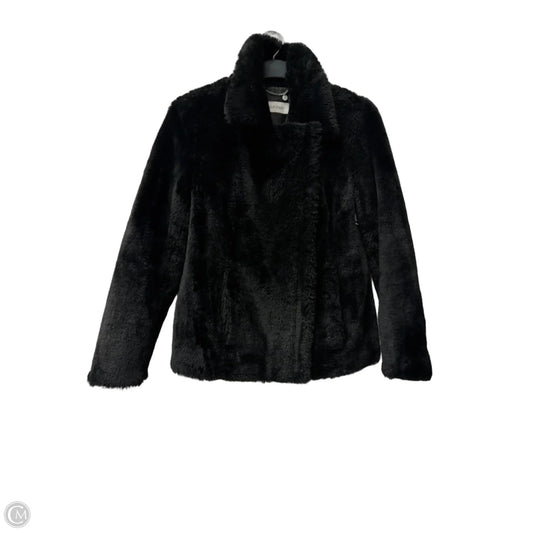 Jacket Faux Fur & Sherpa By Calvin Klein In Black, Size: S