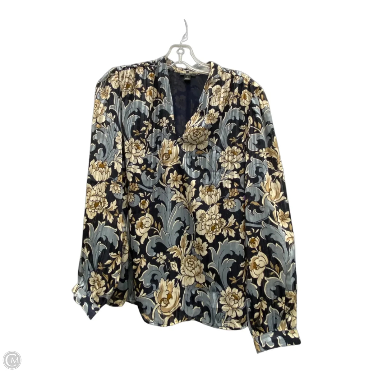 Top Long Sleeve By Ann Taylor In Blue, Size: Lp
