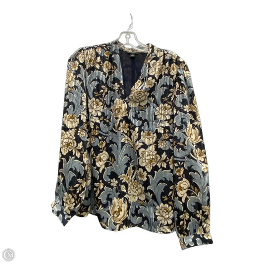 Top Long Sleeve By Ann Taylor In Blue, Size: Lp