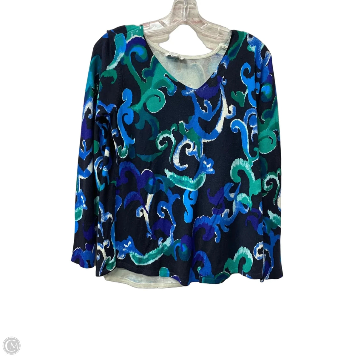 Sweater By Chicos In Blue, Size: S