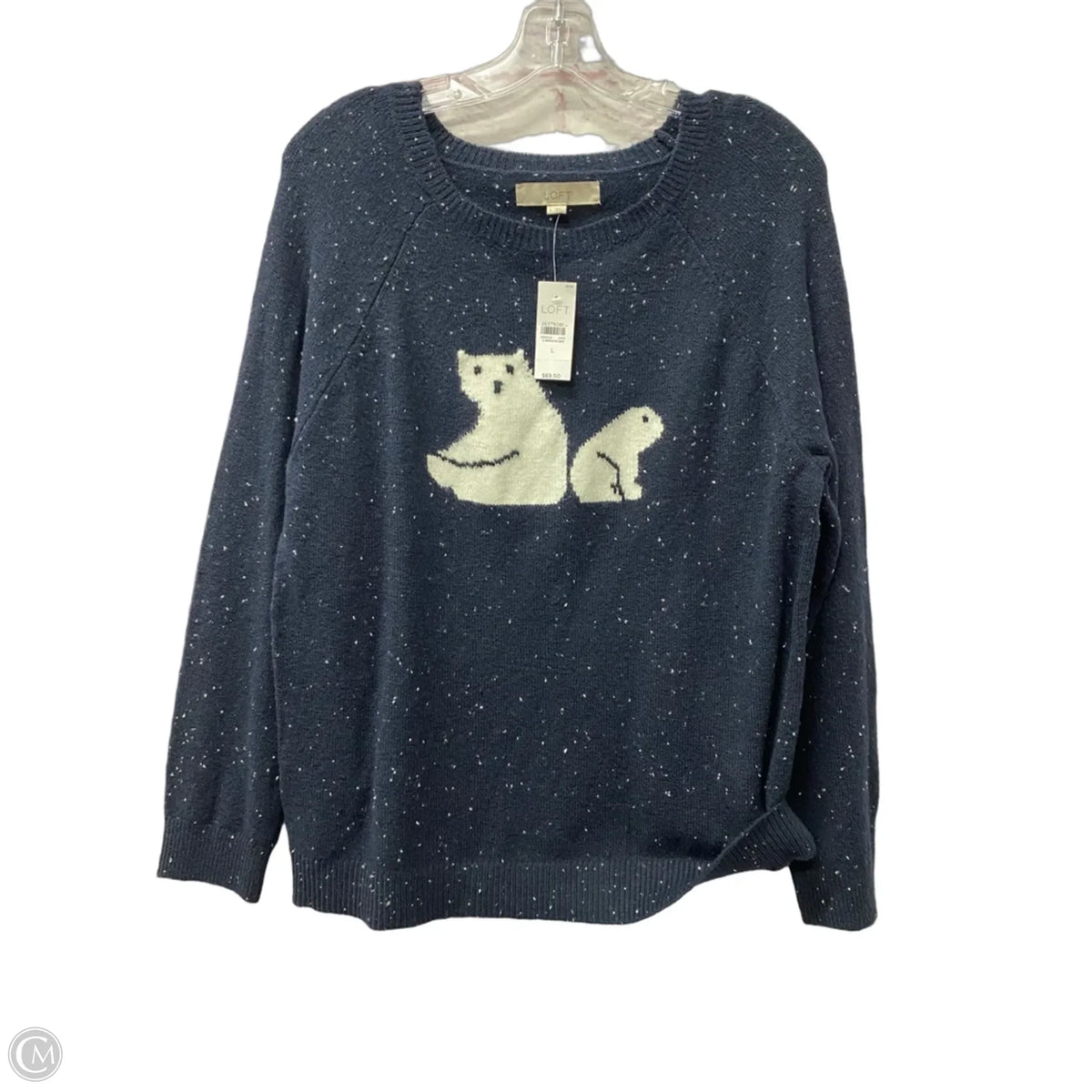 Sweater By Loft In Blue, Size: L
