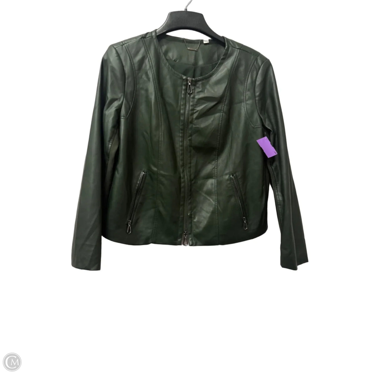 Jacket Other By Chicos In Green, Size: L