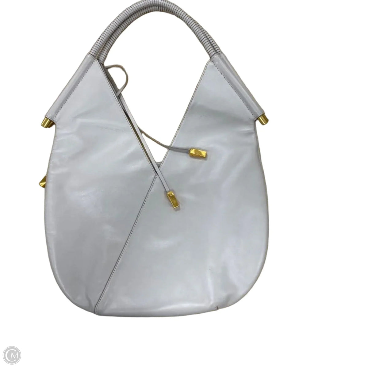 Handbag Leather By Donna Karan, Size: Large