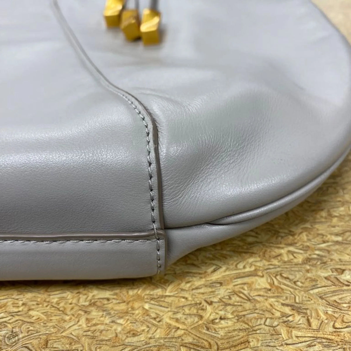 Handbag Leather By Donna Karan, Size: Large