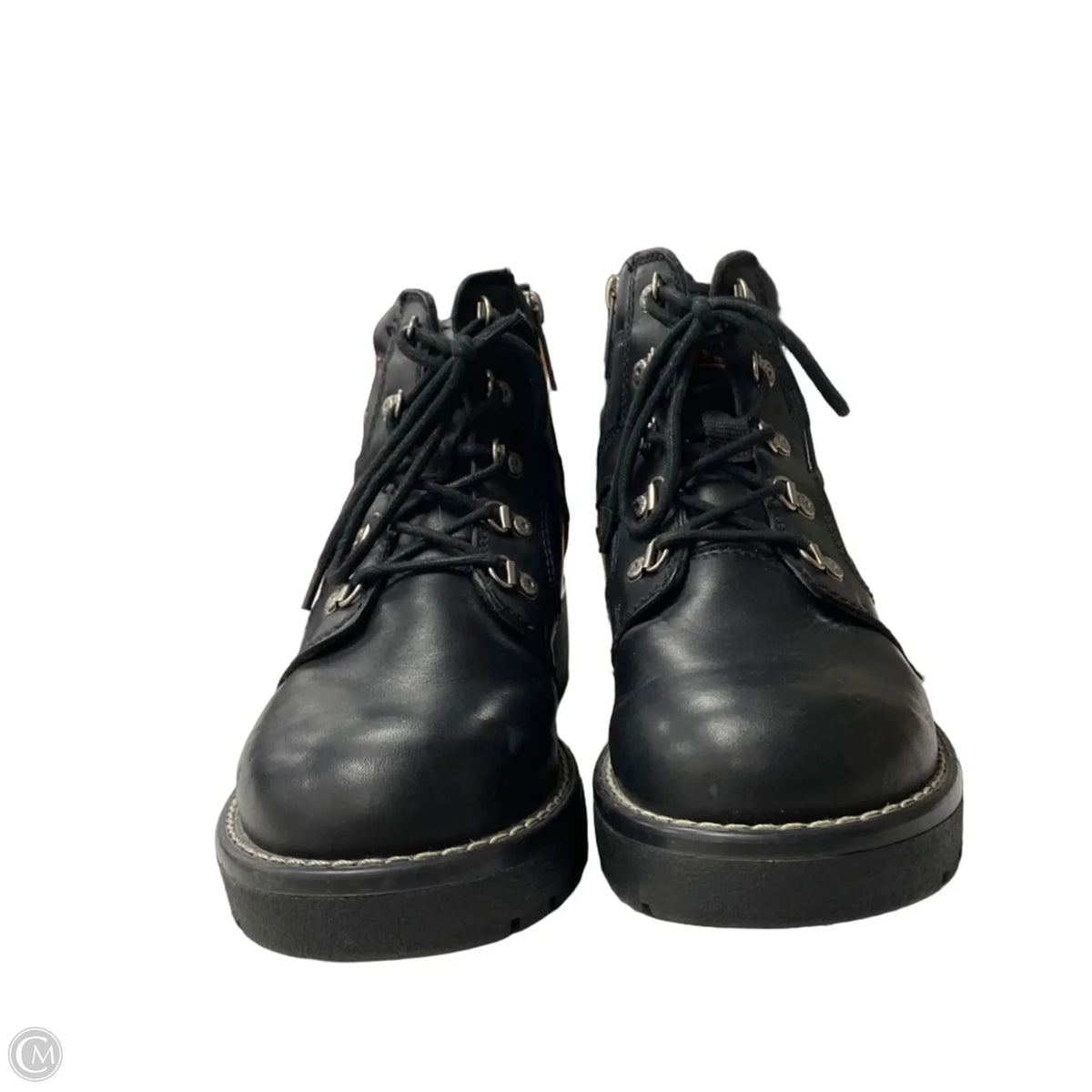 Boots Ankle Flats By Harley Davidson In Black, Size: 7.5