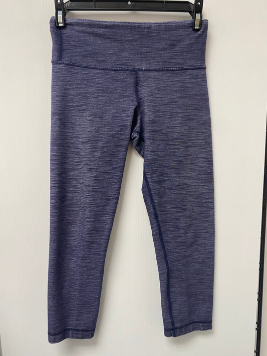 Athletic Capris By Lululemon In Blue, Size: 2