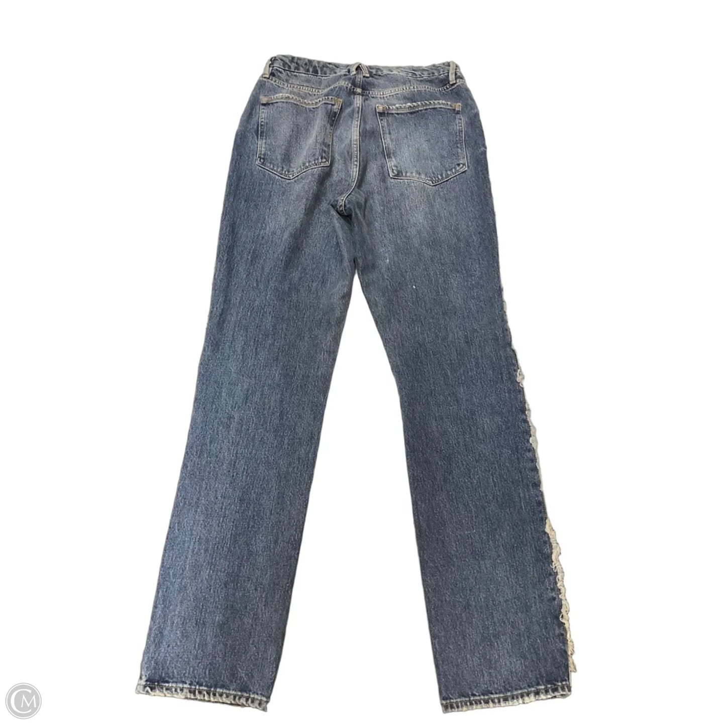 Jeans Straight By Good American In Blue Denim, Size: 6