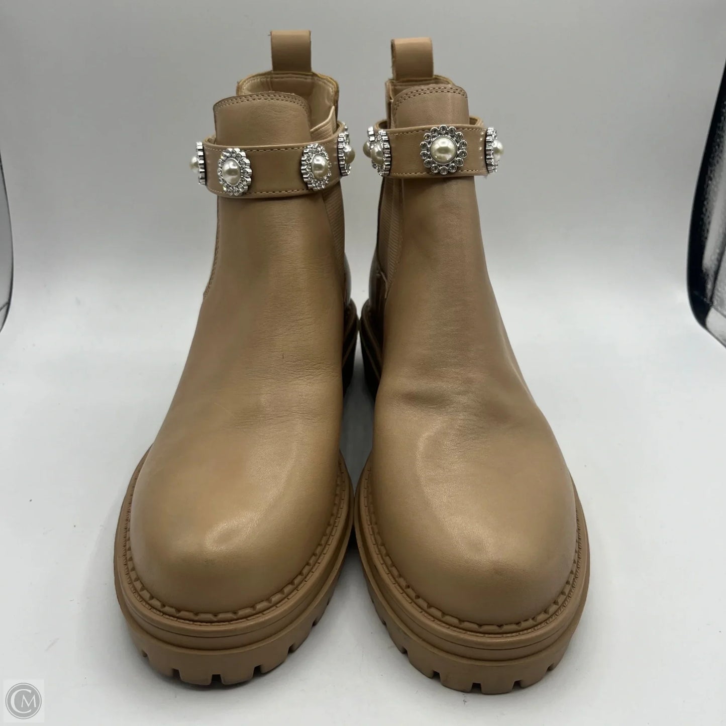 Boots Ankle Flats By Copper Key In Beige, Size: 8