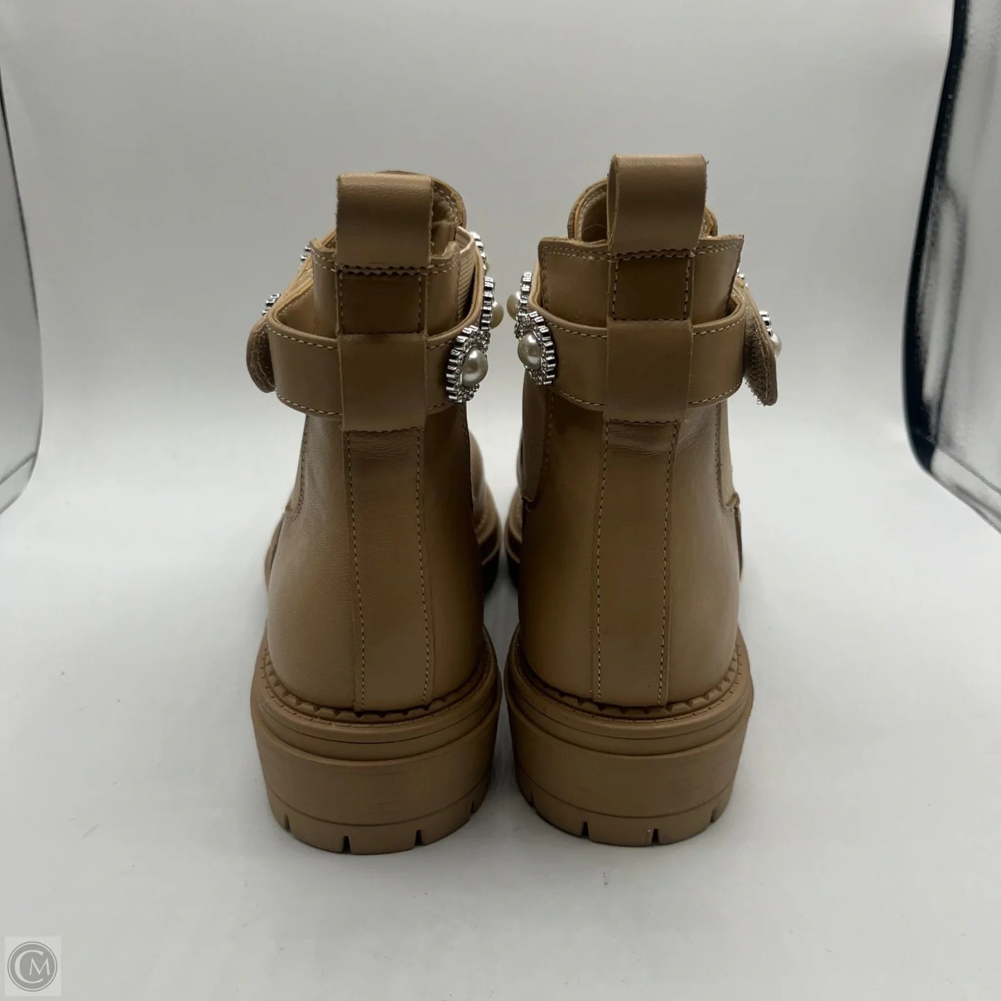 Boots Ankle Flats By Copper Key In Beige, Size: 8