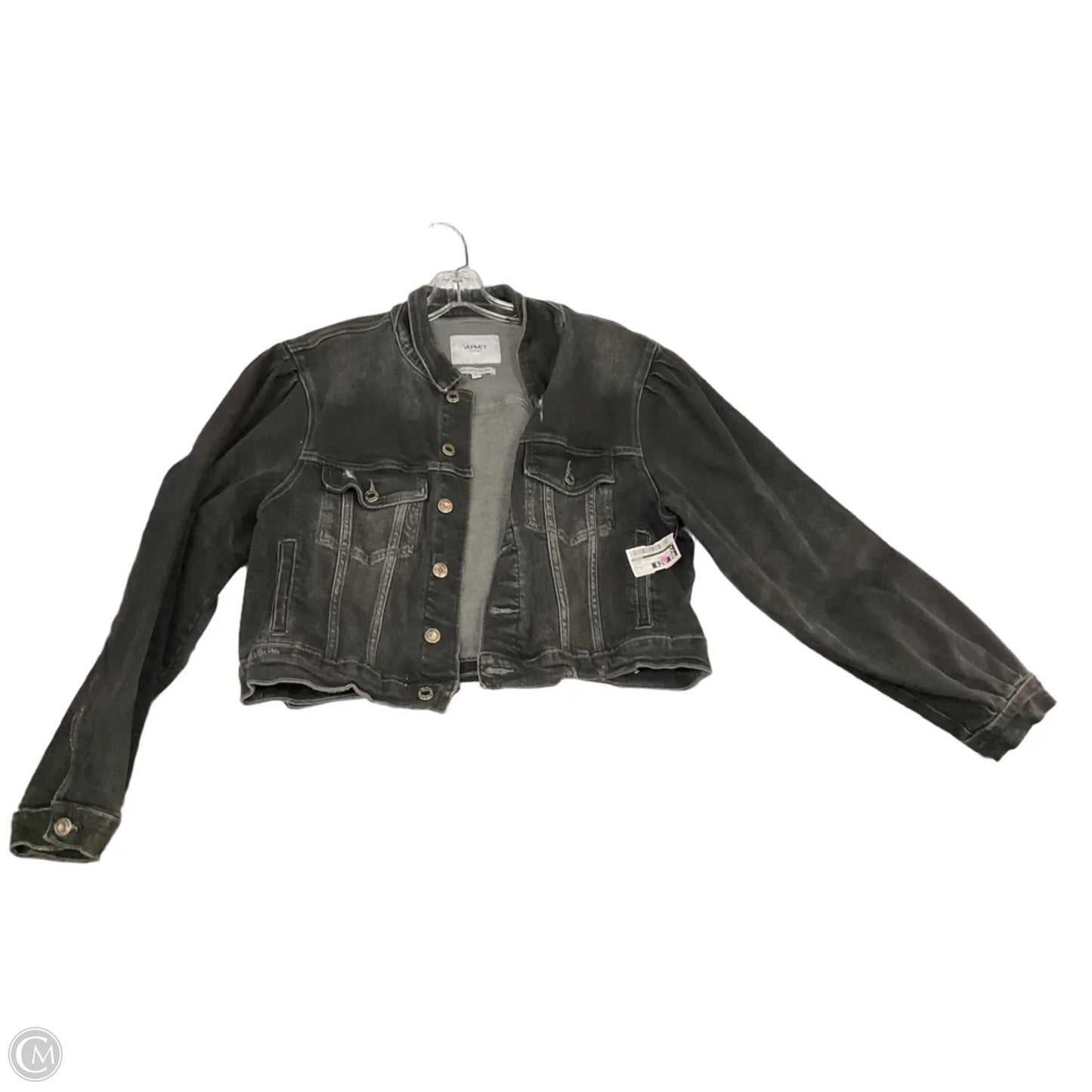 Jacket Denim By Vervet In Black, Size: L