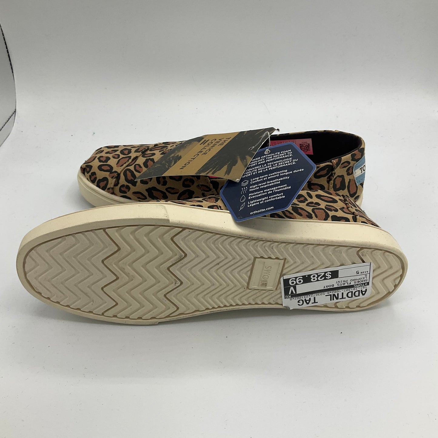 Shoes Flats Boat By Toms In Leopard Print, Size: 5