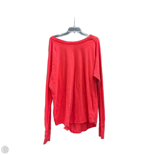 Top Long Sleeve By We The Free In Red, Size: L