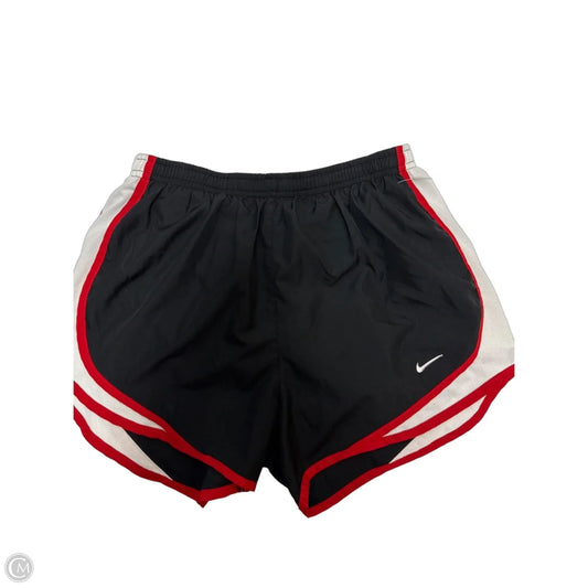 Athletic Shorts By Nike In Black & Red, Size: S