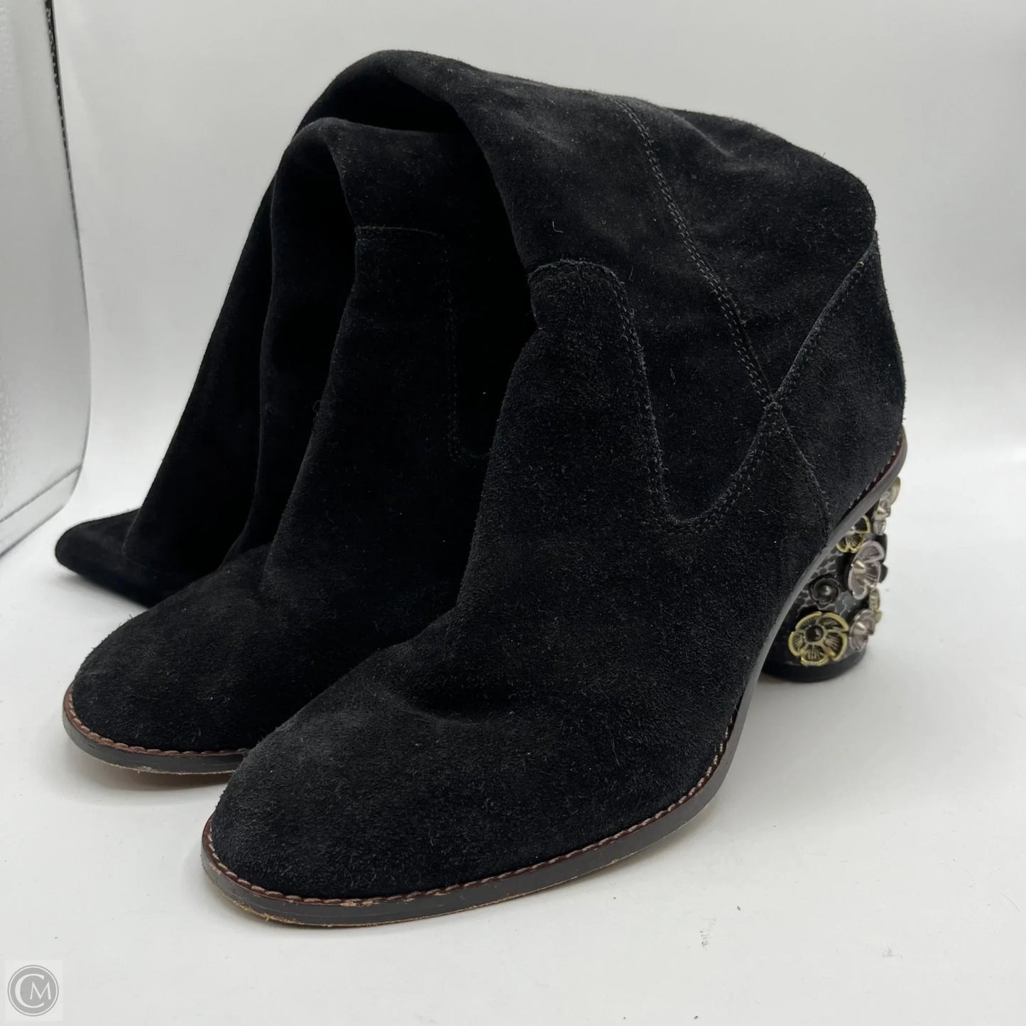 Boots Designer By Coach In Black, Size: 8