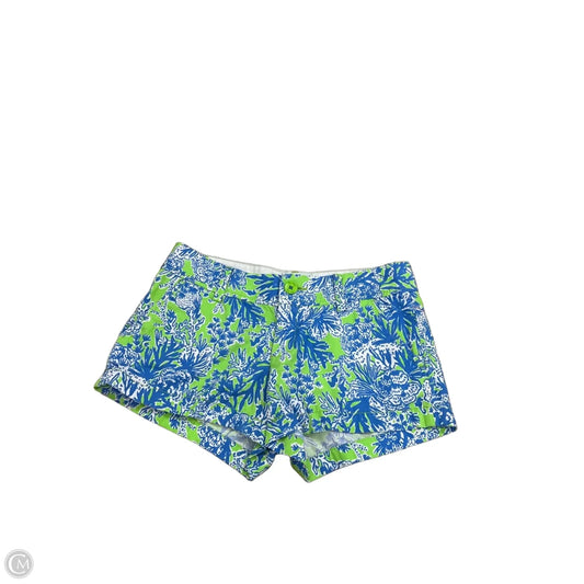 Shorts Designer By Lilly Pulitzer In Blue & Green, Size: 2