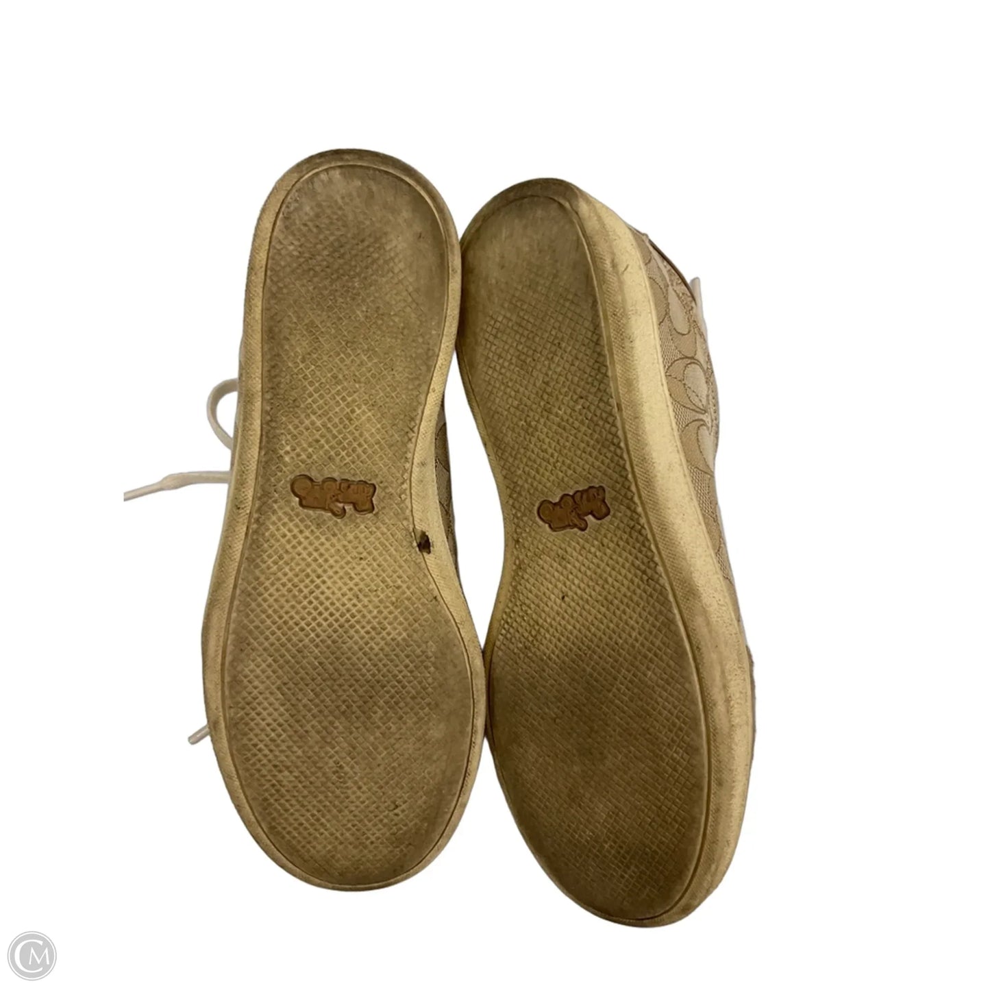 Shoes Designer By Coach In Gold, Size: 7
