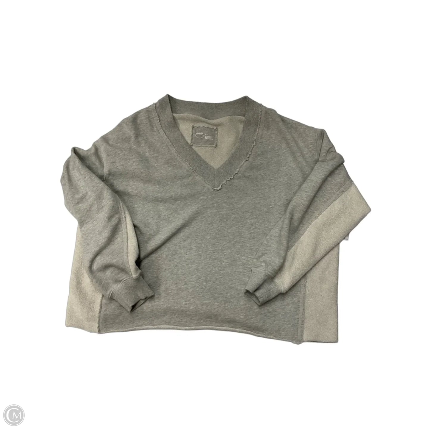 Sweatshirt Crewneck By Aerie In Grey, Size: S