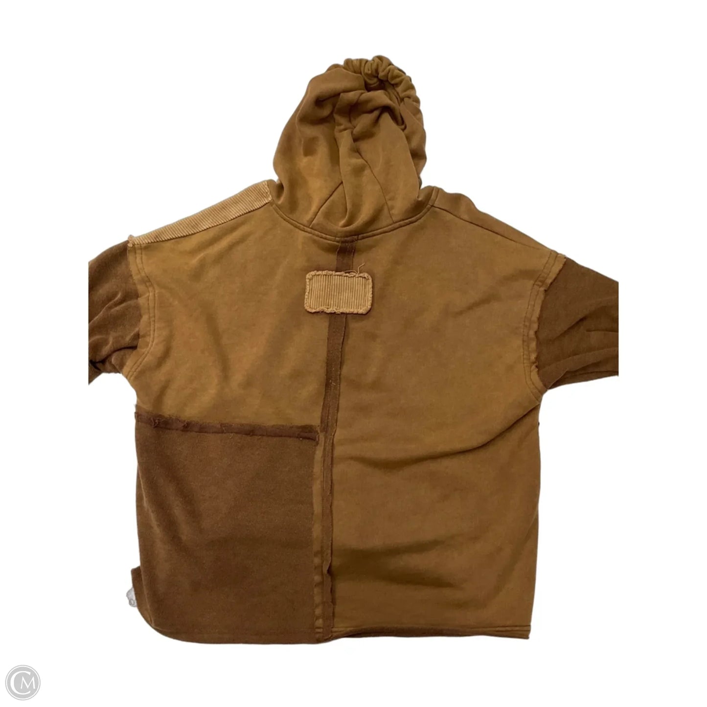 Sweatshirt Hoodie By Pol In Brown, Size: M