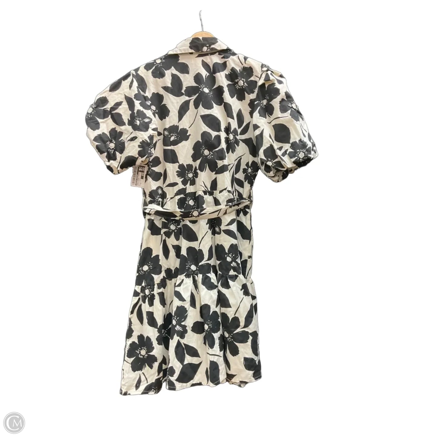 Dress Casual Short By Jessica Simpson In Black & Cream, Size: M