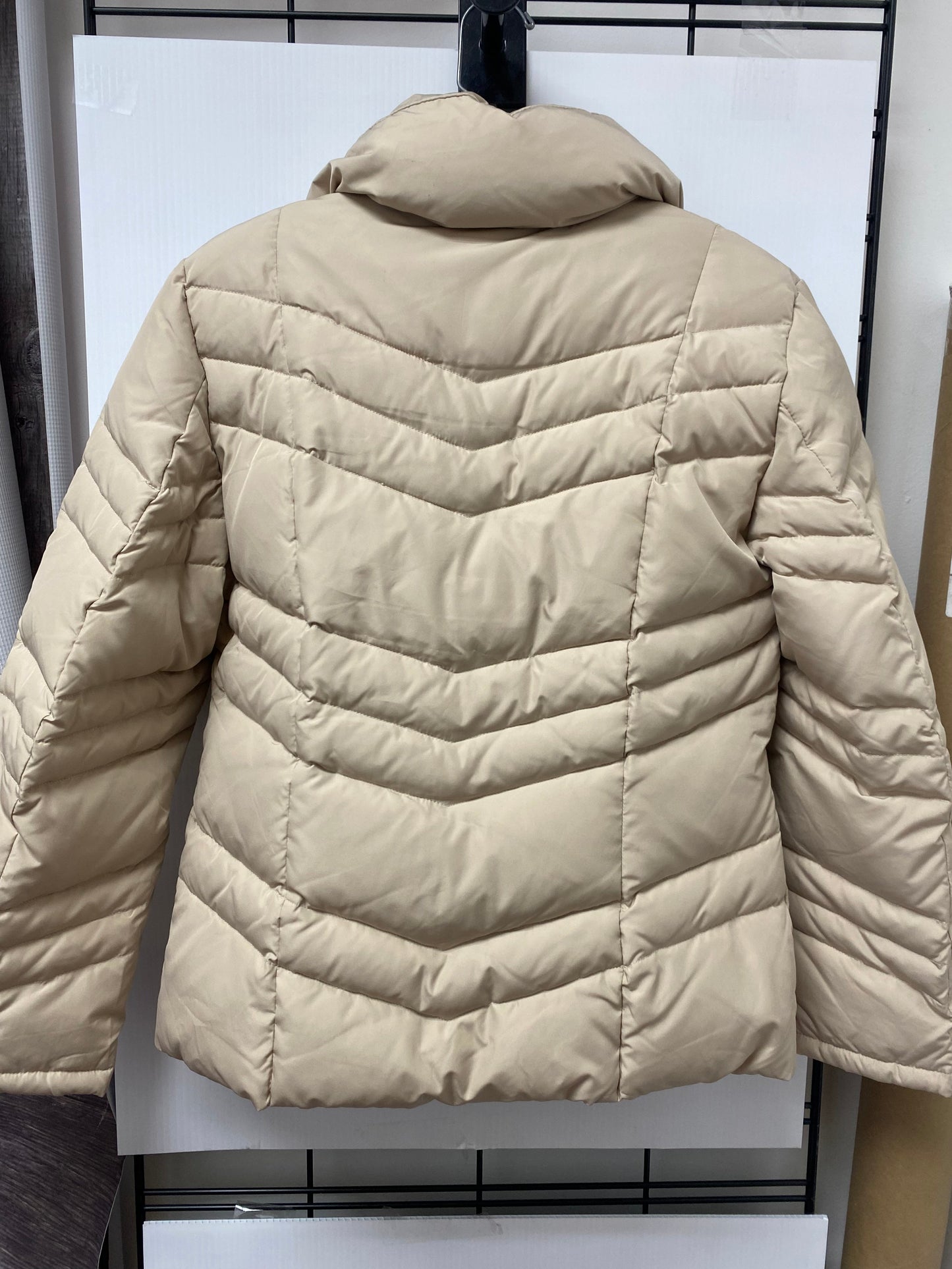 Coat Puffer & Quilted By Kenneth Cole In Tan, Size: M