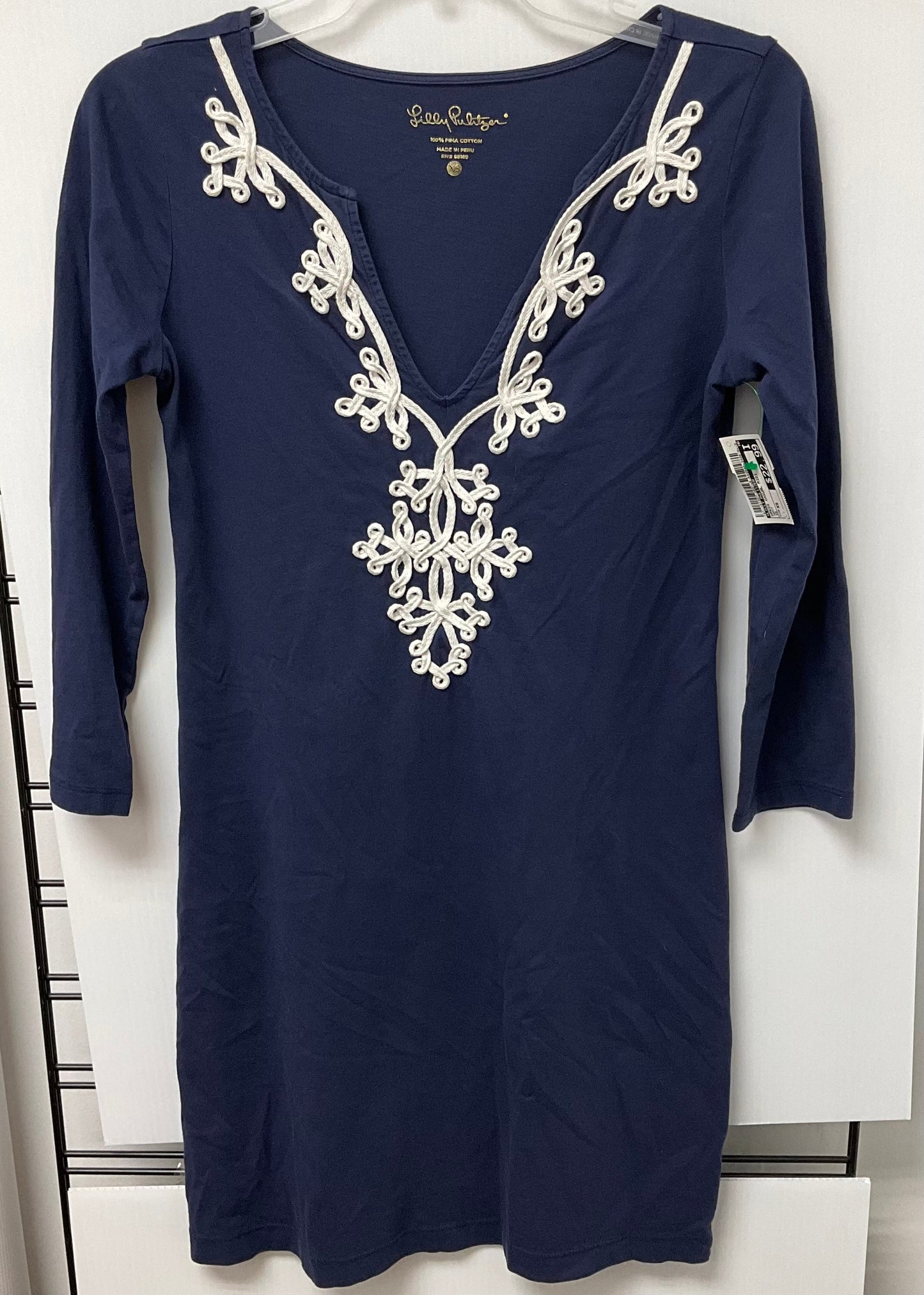 Dress Casual Midi By Lilly Pulitzer In Navy, Size: Xs