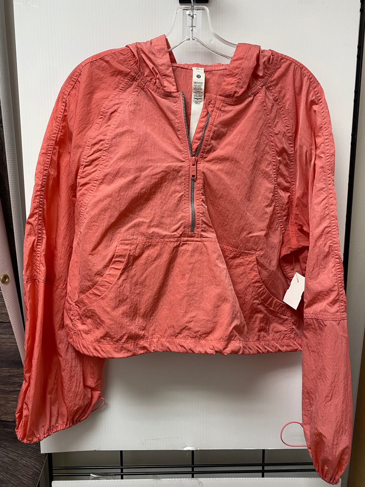 Athletic Jacket By Lululemon In Pink, Size: 10