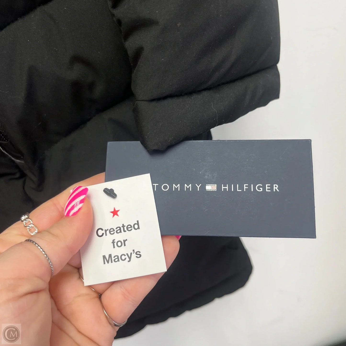 Coat Puffer & Quilted By Tommy Hilfiger In Black, Size: Xl