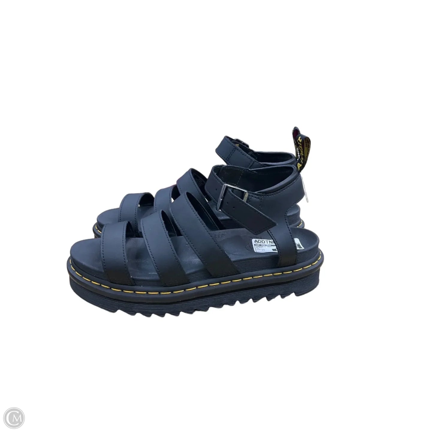Sandals Heels Platform By Dr Martens In Black, Size: 11