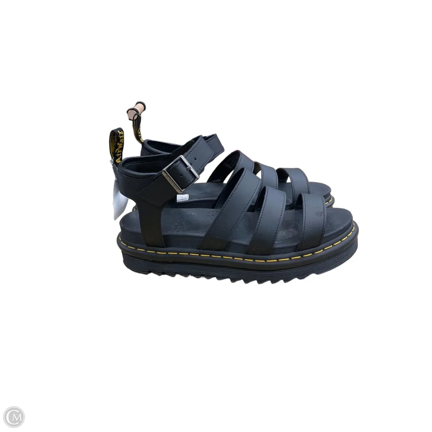 Sandals Heels Platform By Dr Martens In Black, Size: 11