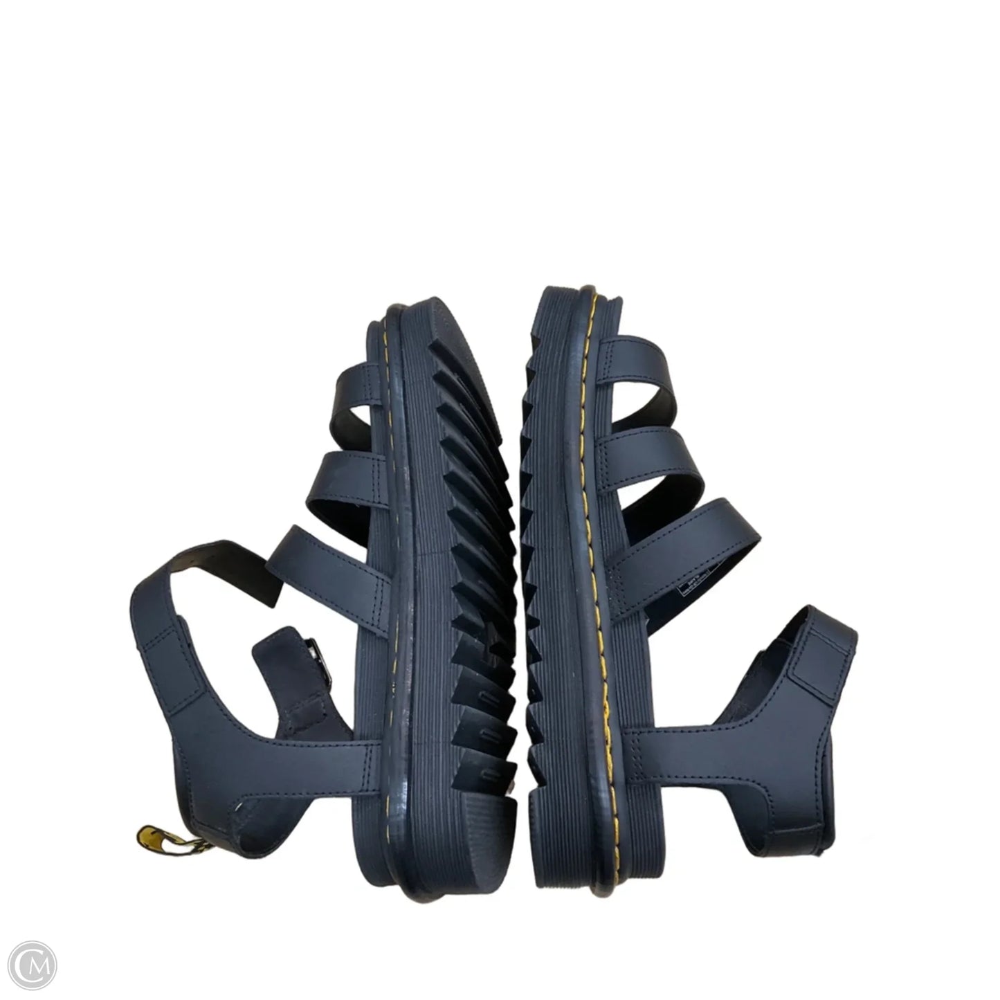 Sandals Heels Platform By Dr Martens In Black, Size: 11