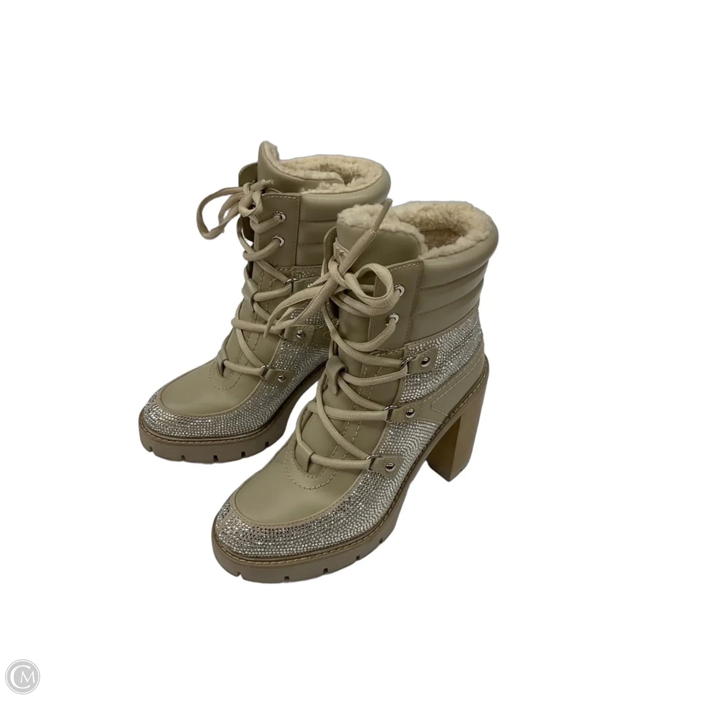 Boots Ankle Heels By Michael By Michael Kors In Tan, Size: 9