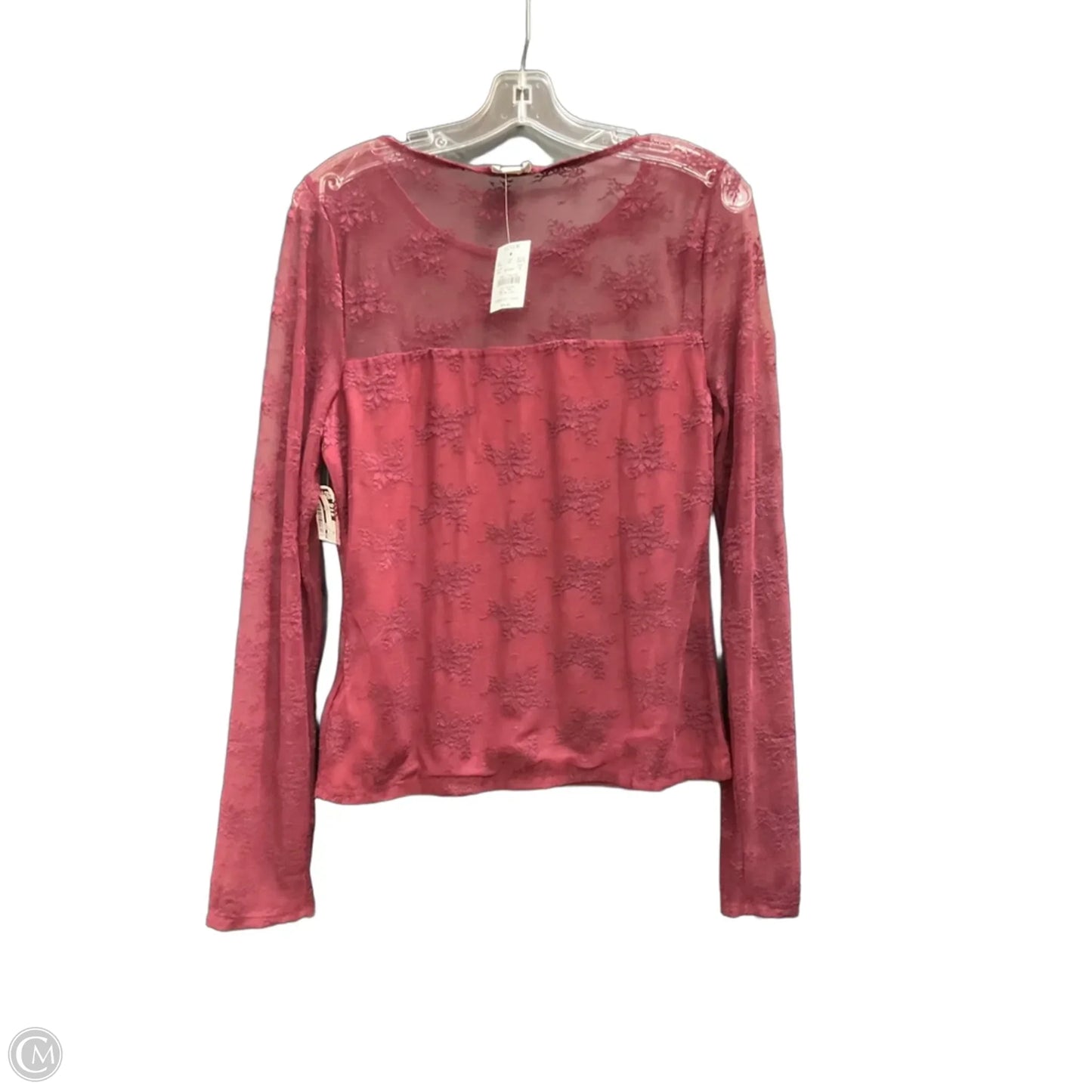 Top Long Sleeve By J. Crew In Maroon, Size: M