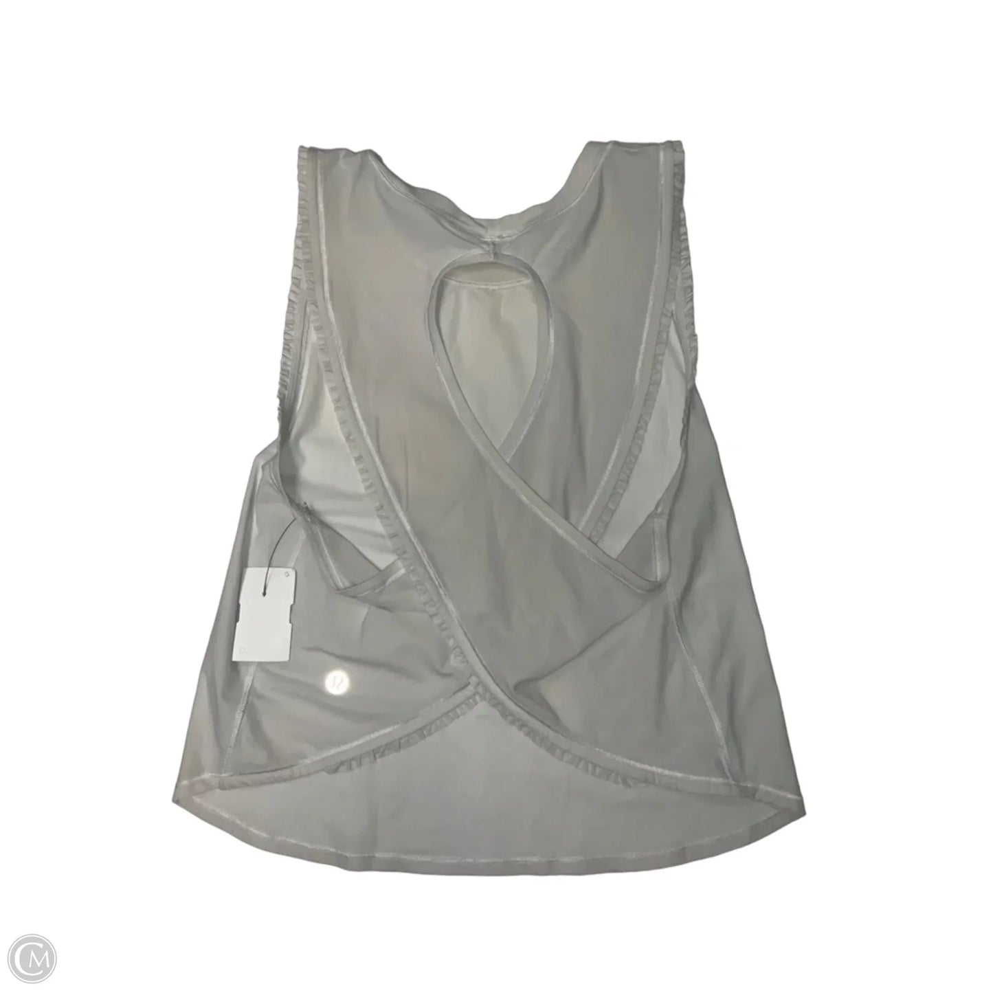 Athletic Tank Top By Lululemon In White, Size: S