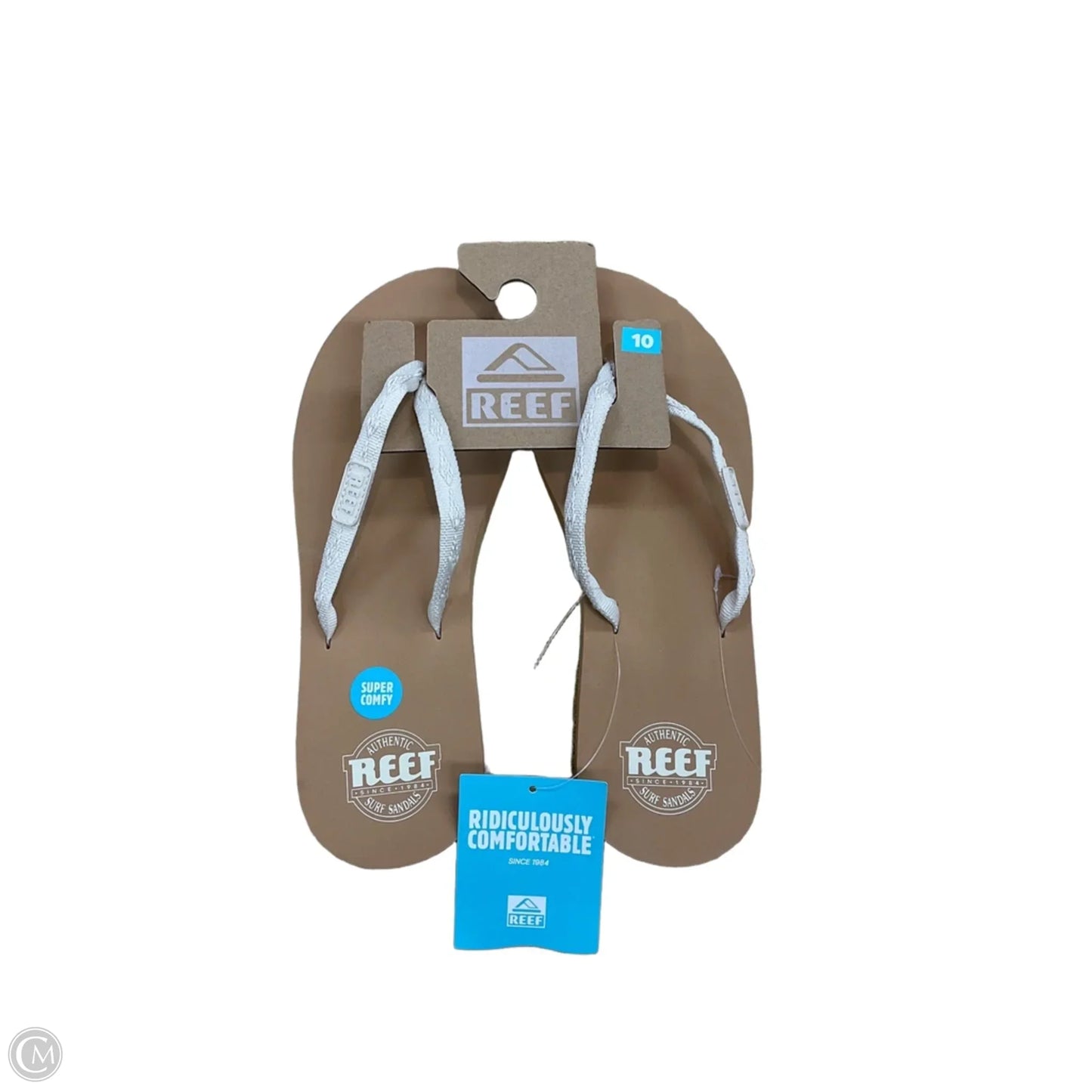 Sandals Flip Flops By Reef In Tan, Size: 10