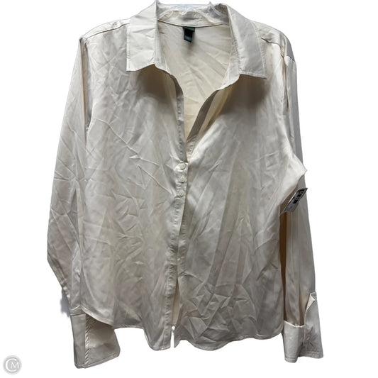 Top Long Sleeve By Wild Fable In Cream, Size: Xxl