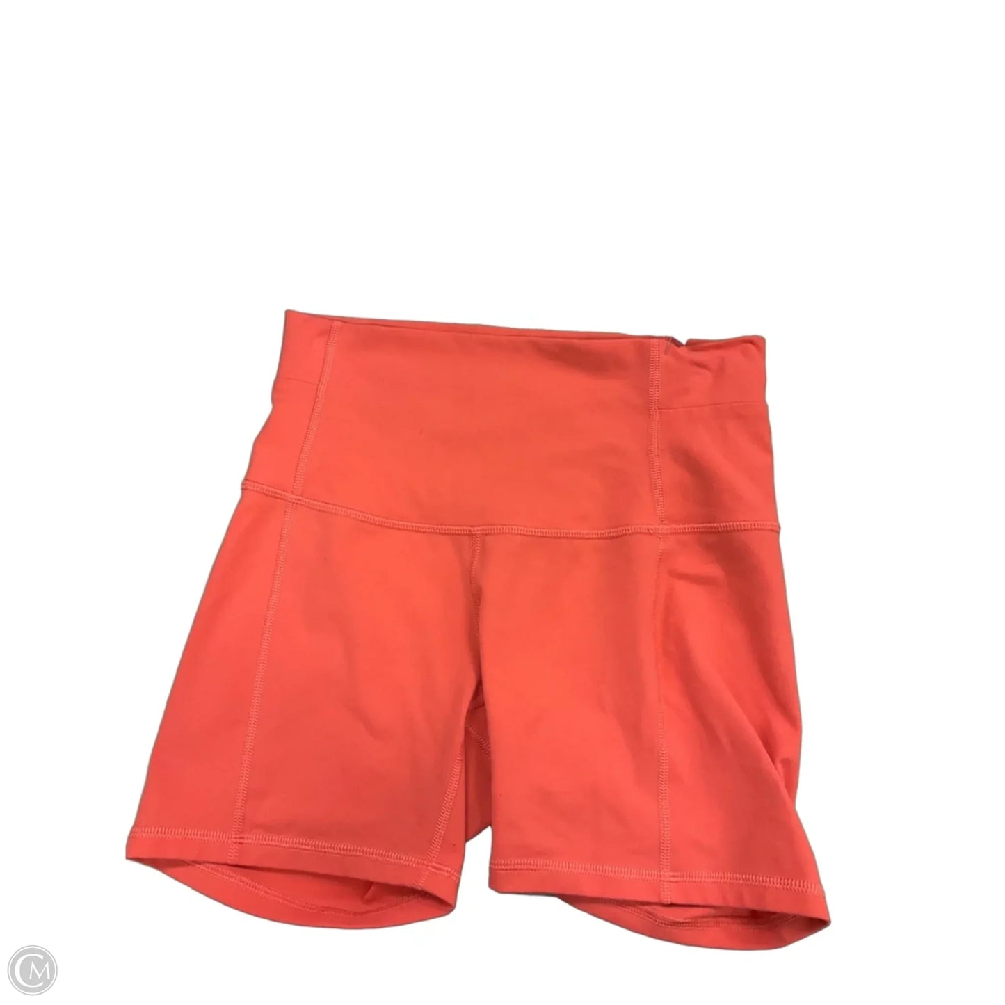 Athletic Shorts By Lululemon In Orange, Size: 6