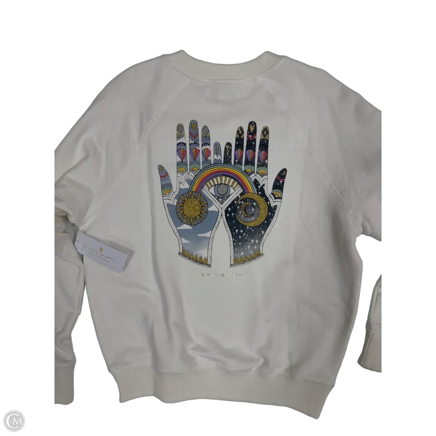 Sweatshirt Crewneck By Spiritual Gangster In White, Size: M