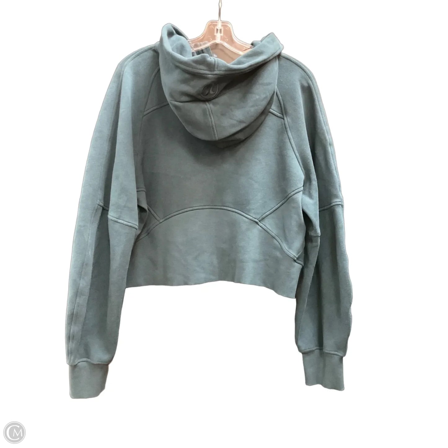 Athletic Sweatshirt Hoodie By Lululemon In Blue, Size: M