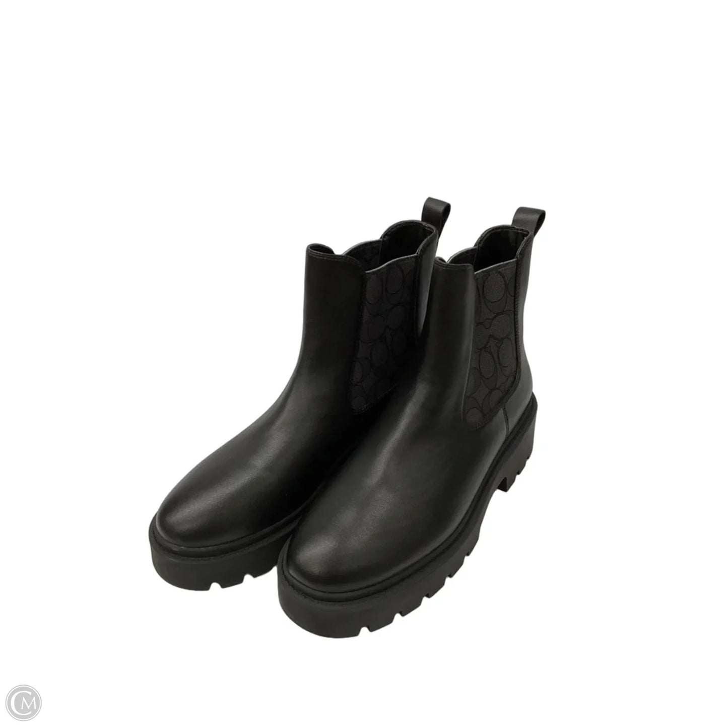 Boots Designer By Coach In Black, Size: 9.5
